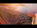 FLYING OVER SEATTLE | BEAUTIFUL SUNSET | RELAXING MUSIC | 4K