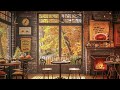 Cozy Cabin Porch Coffee Shop Ambience☕With Relaxing Piano Jazz for Working, Studying, Sleep #10