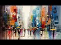 Abstract Impressionism Frame Art 🏙️ Urban Life Screensaver 🎨 Turn Your TV into a Work of ART! 4 hrs