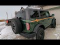 Overview of my 2022 Eruption Green Ford Bronco Wildtrak Edition