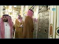 Crown Prince Mohammad Bin Salman visits Masjid An Nabawi and performs the prayer in Rawdah, Madina