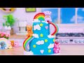 🌈 So Easy Rainbow Chocolate Cake Recipes | Amazing Miniature Kitkat Cake 🍫 Cutie Little Cakes Making