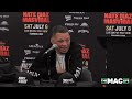 Nate Diaz reacts to Conor McGregor's Million Dollar Bet | Post Fight Press Conference