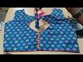 Boat neck blouse design with potli buttons ✨||new blouse neck design