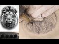 Lion Tattoo Tutorial - Realistic Portrait