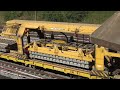 Railway Track Laying Machine renewing a high-speed railway line