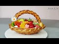 The Beautiful Fruit Tart Recipe / Basket Tart / Strawberry Compote Recipe