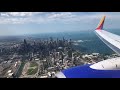Southwest Airlines Descent and Landing at Chicago Midway International Airport (MDW)