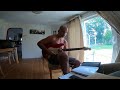 Practicing over a blues backing track