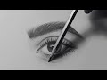 How to draw a realistic eye using pencil | step by step for beginners #eye #sketch#artistryinsaan