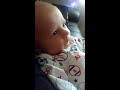 Newborn baby smiles repeatedly for mom!
