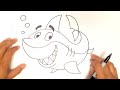 How to Draw a Cartoon Shark from Cartooning4Kids | C4K