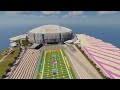 This is SUPER BOWL LVII in Minecraft.