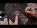 Modern Medieval Art❤️ Sculpting & Painting | Polymer Clay Frame