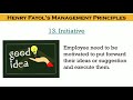 Henry Fayol's 14 Principles of Management