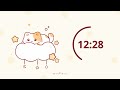 30 minutes  - Study Timer Work with me Cat on a fluffy cloud #timer #30min #studymusic  #lofi