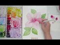 How To Paint A Watercolour Hibiscus (And How To Use masking Fluid!)