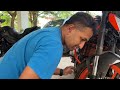 2018 Ktm Duke 390 radiator guard install DIY instruction