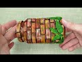 Unique Bottle Art mossy brick and Kitchen glass jar decoration ideas