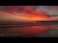 4K Incredible Sunset (UHD) 10 MIN Real-Time Nature Scene - San Diego Coast (Mavic 2 Pro Footage)