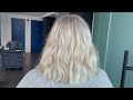 How to go platinum blonde - step by step tutorial - no breakage - bleach out