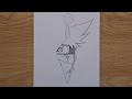 How to draw Kakashi Hatake in Kunai | Kakashi in Naruto weapon step by step | easy tutorial