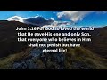 For God So Loved the World | John 3:16 | Inspirational & Motivational