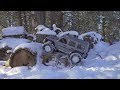 Rc Crawler Adventure | Traxxas Trx4 Traxx and Axial SCX10 Snow Crawling