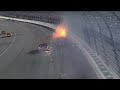 Justin Allgaier and David Gilliland in Massive Crash - Kansas - 2014 NASCAR Sprint Cup
