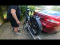 How to Secure an EBike to a $150 Black Widow Bike Rack with Ratchet Straps