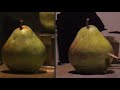 I Paint Two Pears with Oil Paint - Painting Demonstration - How to Paint Texture and more