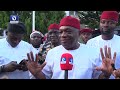 Senator Kalu Visits Otti, Insists On N90,000 Minimum Wage