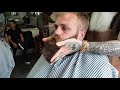 Massive, Thick Beard gets Trimmed at the Barbershop