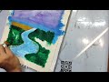 Beautiful Scenery Painting/Nature Painting Tutorial/ Sky Painting Tutorial/Cloud Painting Tutorial