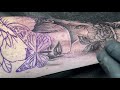 5RL Whip Shading tattoo | Time Lapse