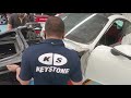 PORSCHE 992 collision repair on-job training with Cameleon universal jig system by Celette