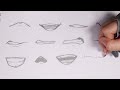 How to Draw ANIME MOUTH Step by Step | Slow Tutorial for Beginners (No time lapse)