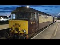 Scarborough Castle Class 57 Northern Belle Pullman train in Great Yarmouth