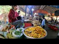 Cambodian Food Market Tour - Walking Kien Svay Resorty Delicous Plenty Foods & Fruits