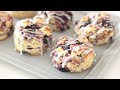 Blueberry & Cream Cheese Scones Recipe & Wrapping｜HidaMari Cooking