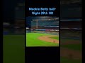 Ball flight of a Mookie Betts HR #homerun #baseball