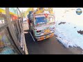 Bus journey on snowy & slippery roads - Shimla to Kalpa by HRTC bus | Himbus