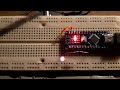 F-16 navigation lights simulated with an Arduino