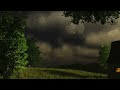 Calm Before the Storm Ambience (New Version) | Distant Thunder | Warm, Balmy & Windy | 3 HOURS