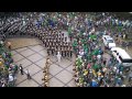 Notre Dame Band entering Notre Dame stadium