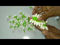 How to make tissue paper jasmine buds/garland (hara)/diy tissue paper jasmine buds
