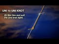 How to tie a Uni-to-Uni Knot (a.k.a. Double Uni) by PENN