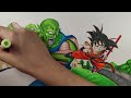 Drawing young Goku with ohuhu markers