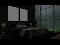 Rain Sounds For Sleeping | Cozy room and the sound of rain by the window to sleep well