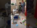 A very productive whole house clean using the “spin the wheel” method